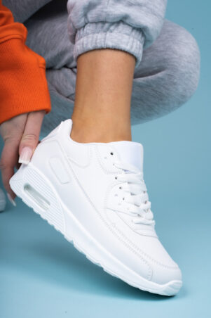 Białe sportowe buty sneakersy damskie R system