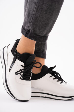 Białe sneakersy damskie buty sportowe damskie Evo